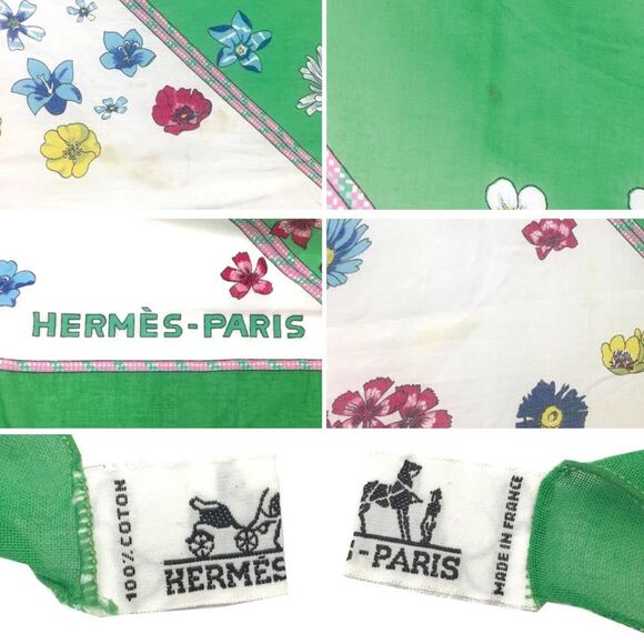HERMES Green Scarf - Picture 3 of 3